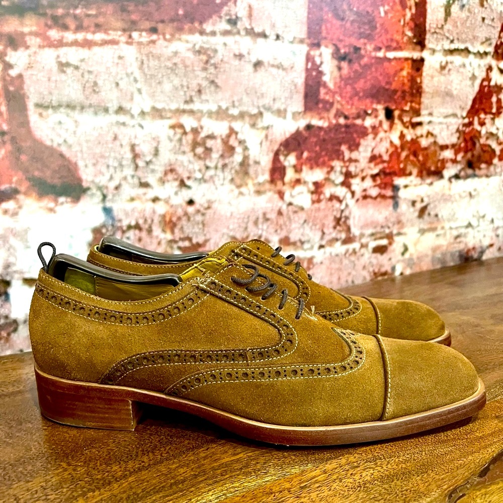BRAND NEW DONALD PLINER ZINDEL OXFORD CAP TOE WINTIP SHOES - Picture 10 of 10